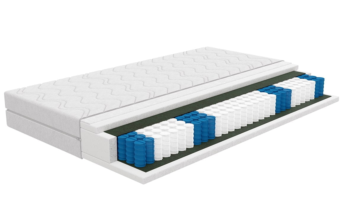 Materac kieszeniowy dwustronny lato-zima K9 7 strefowy